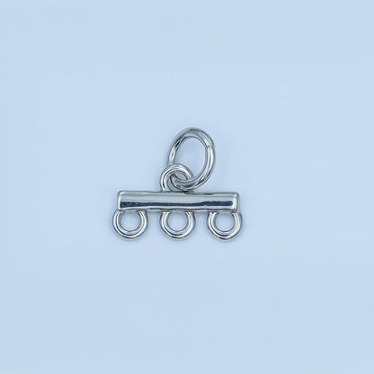 24K Gold Filled Triple Loop Drop Charm Bar Findings in Gold, Silver &amp; Rose Gold | Z1149 Z1150