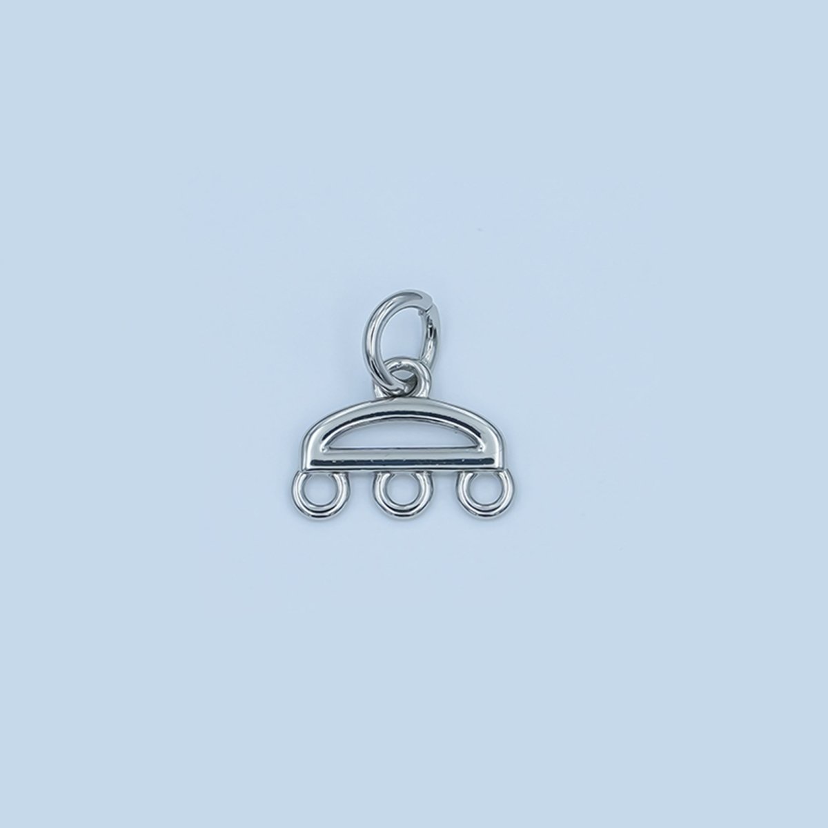 24K Gold Filled Triple Loop Drop Charm Finding in Gold, Silver, Rose Gold &amp; Black | Z1145 Z1146