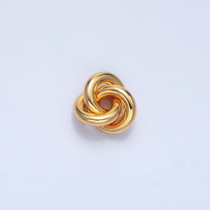 24K Gold Filled Triple Minimalist Spiral Band Bead | B561