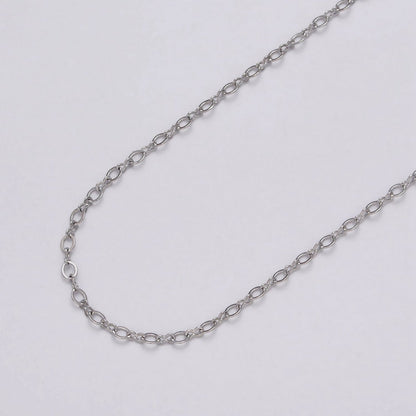 24k Gold Filled Unique Cable Figure Eight Link Unfinished Dainty Chain by Yard in Gold &amp; Silver | ROLL-1039, ROLL-1098 Clearance Pricing