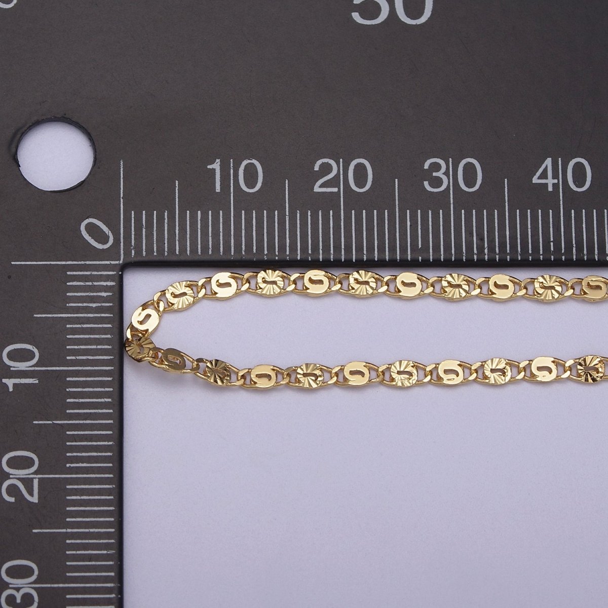 24K Gold Filled Unique Scroll Chain, Sunburst Textured Unfinished Chain in Gold &amp; Silver For Jewelry Making | ROLL-680, ROLL-681 Clearance Pricing