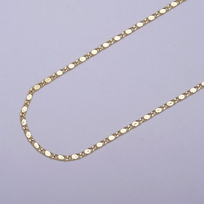 24K Gold Filled Unique Unfinished Scroll Chain, Dainty 1.5mm Width Tube Link Chain in Gold &amp; Silver For Jewelry Making | ROLL-676, ROLL-677