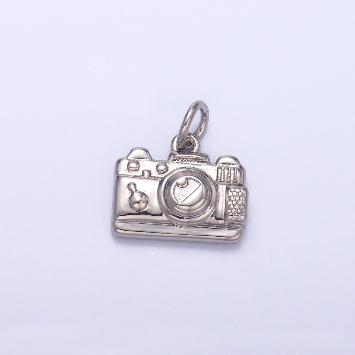 24K Gold Filled Vintage Photography Camera Charm in Gold &amp; Silver | N013