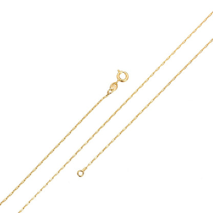 24K Gold Filled 20 inches Anchor Necklace, Dainty 1.4mm Anchor Necklace w/ Spring Ring | CN-238  Clearance Pricing