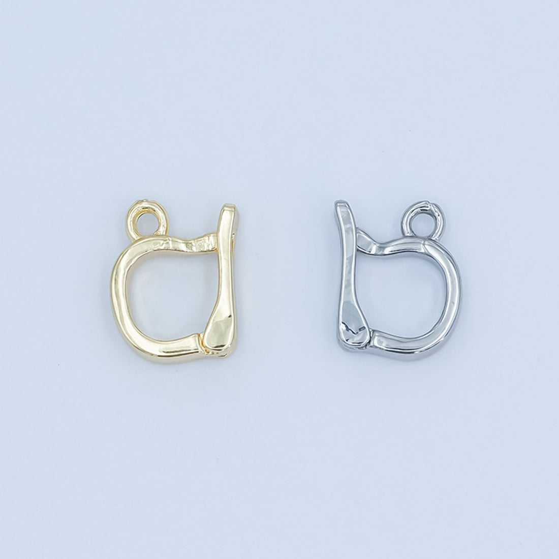 24K Gold Snap Bail Minimalist Finding in Gold &amp; Silver | Z1138