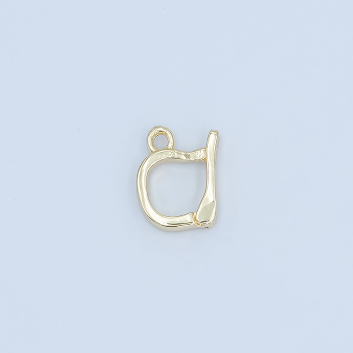 24K Gold Snap Bail Minimalist Finding in Gold &amp; Silver | Z1138