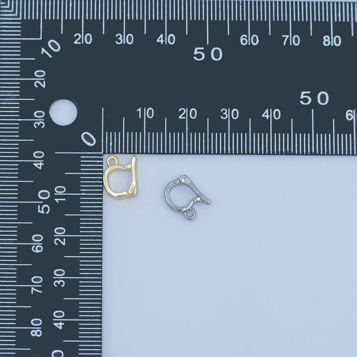24K Gold Snap Bail Minimalist Finding in Gold &amp; Silver | Z1138