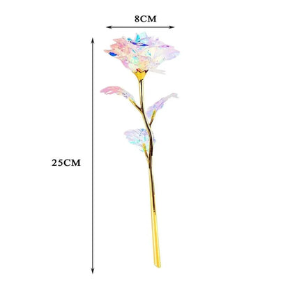 24k Infinity Rose Eternal with Gold foil LED Enchanted For Christmas Valentine&