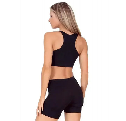 Seamless Sports Racer Back Crop Top – Comfortable &amp; Stylish Activewear for Women