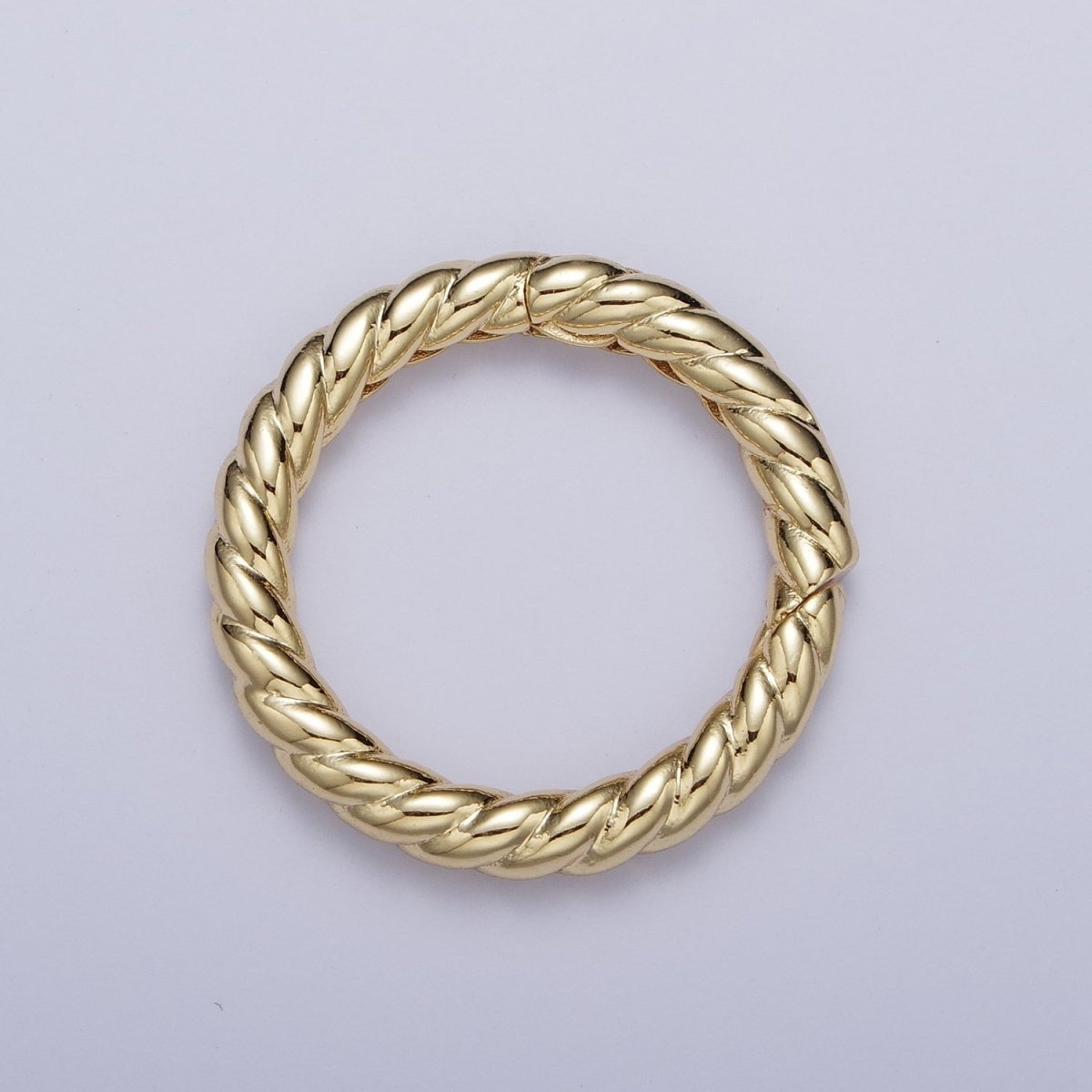 25.8mm Gold / Silver Twisted Braid Spring Gate Supply | K-069 K-073