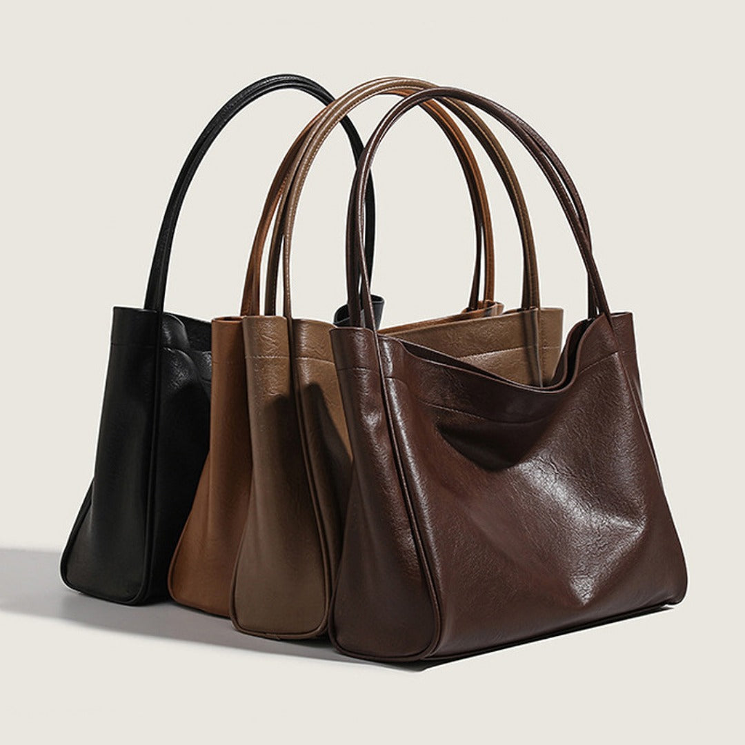 Elegant Ladies Tote Bag – Retro Minimalist &amp; Versatile Commuter Shoulder Bag for Autumn and Winter