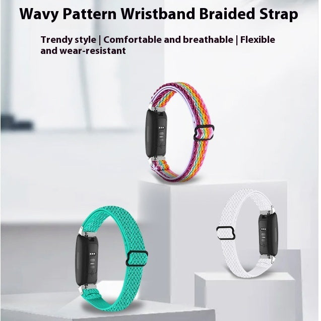 Japanese Buckle Wave Pattern Woven Strap