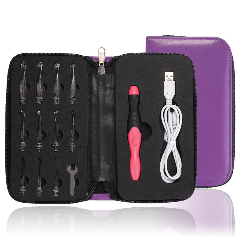 Rechargeable Light Crochet Hook, Interchangeable Needle Set