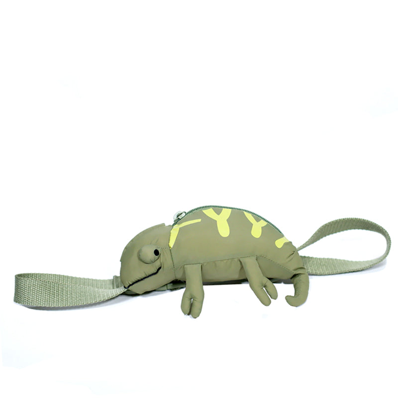 Cartoon Cute Green Lizard Bag Chameleon Children&