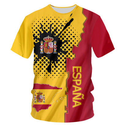 Digital Printing Couple Sports T-shirt American Football Short Sleeve