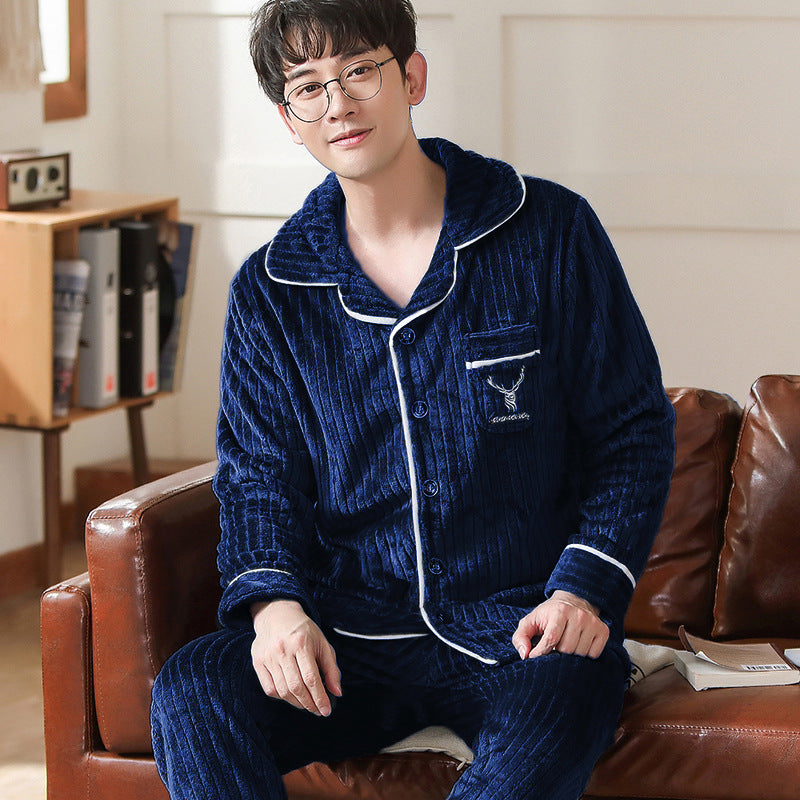 Flannel warm and thickened men&