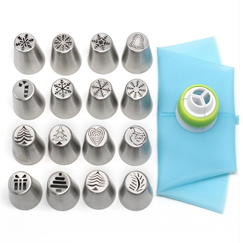 Limited Edition Christmas 3-in-1 Cake Decorating Nozzle