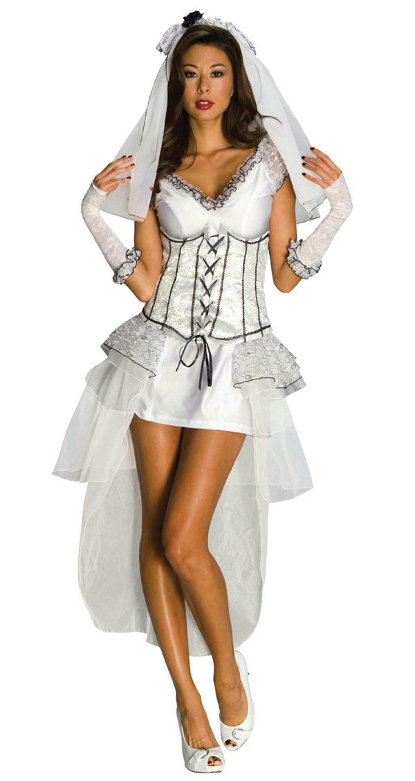 Secret Wishes Deluxe Gothic Mistress Monster Bride Women&