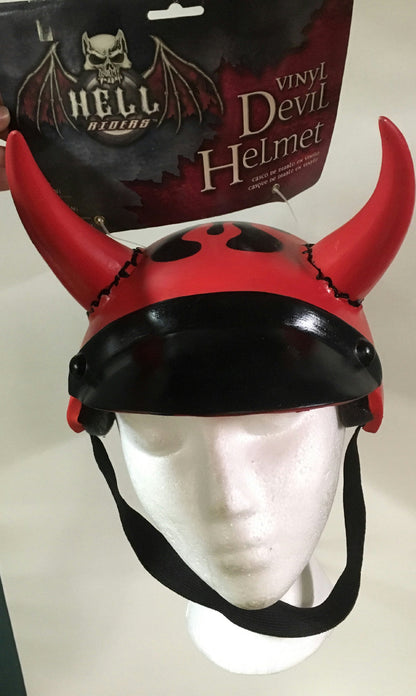 Disguise Hell Riders Vinyl Devil Helmet Costume Accessory Adult Size