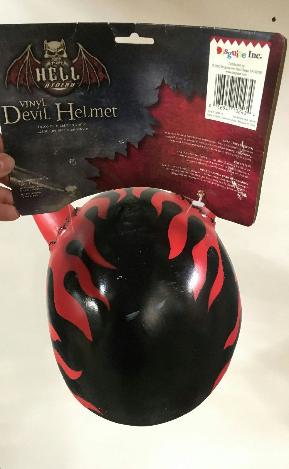Disguise Hell Riders Vinyl Devil Helmet Costume Accessory Adult Size