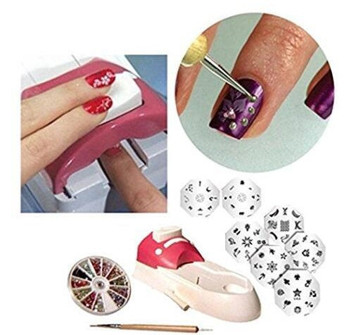 DIY Draagbare Nail Printer Art Stempel Tool Set