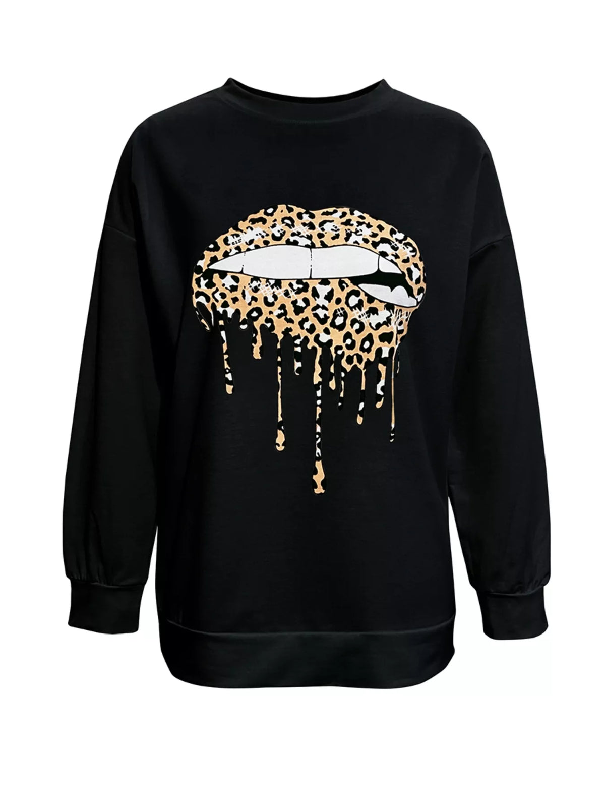 Graphic Round Neck Dropped Shoulder T-Shirt