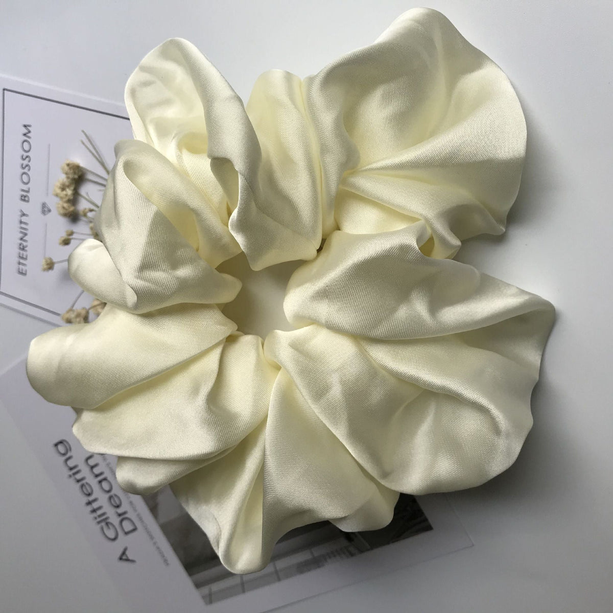 Oversized Smooth Satin Large Intestine Circle Hair Tie
