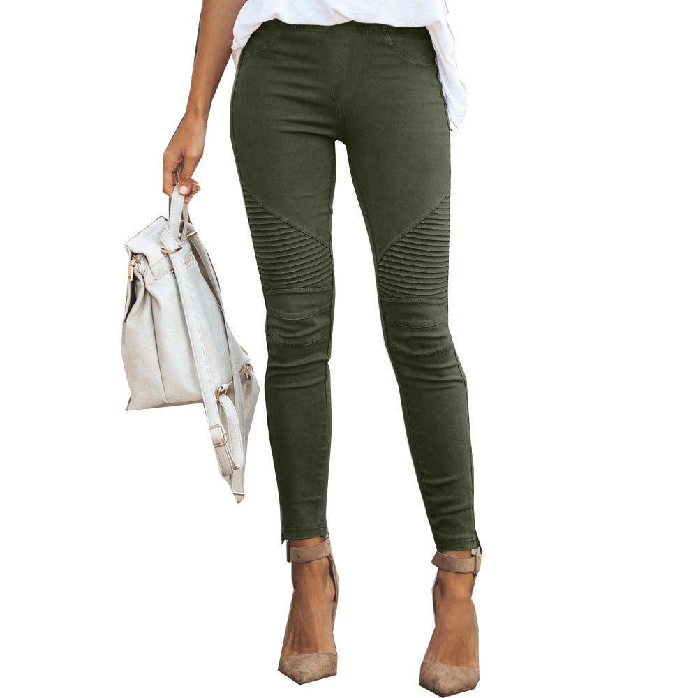 Stylish Womens Casual Slim-fit Stretch Pants