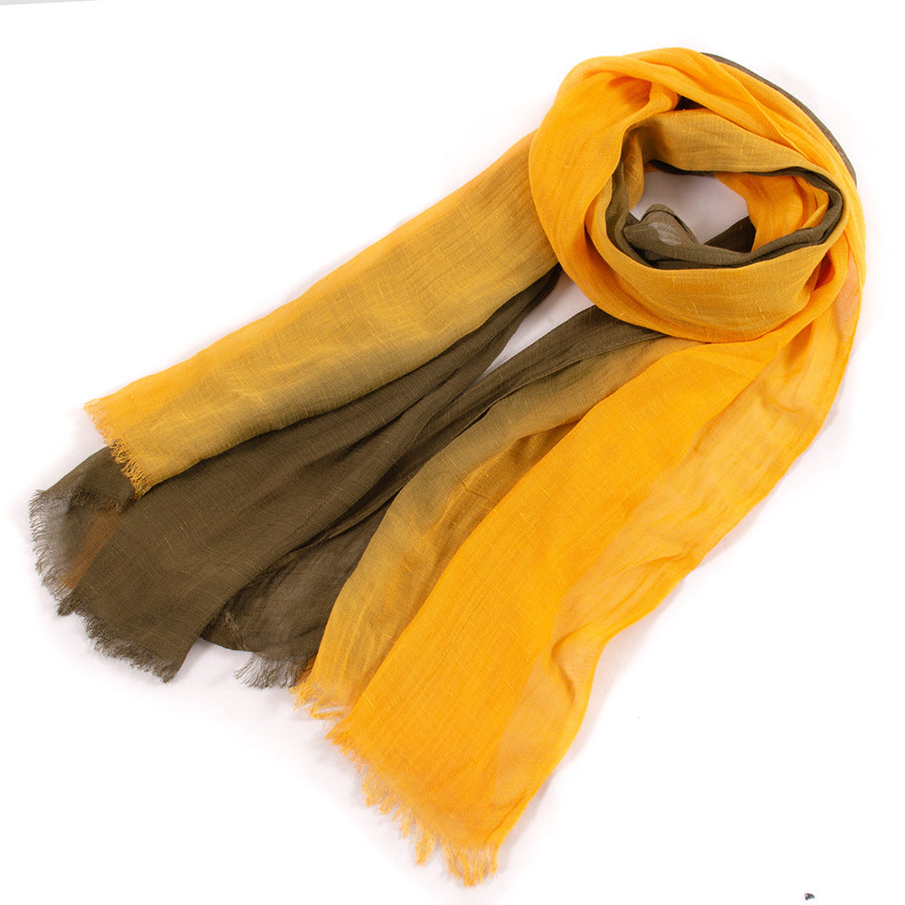 Large Soft Scarf Warm Cotton Tassel