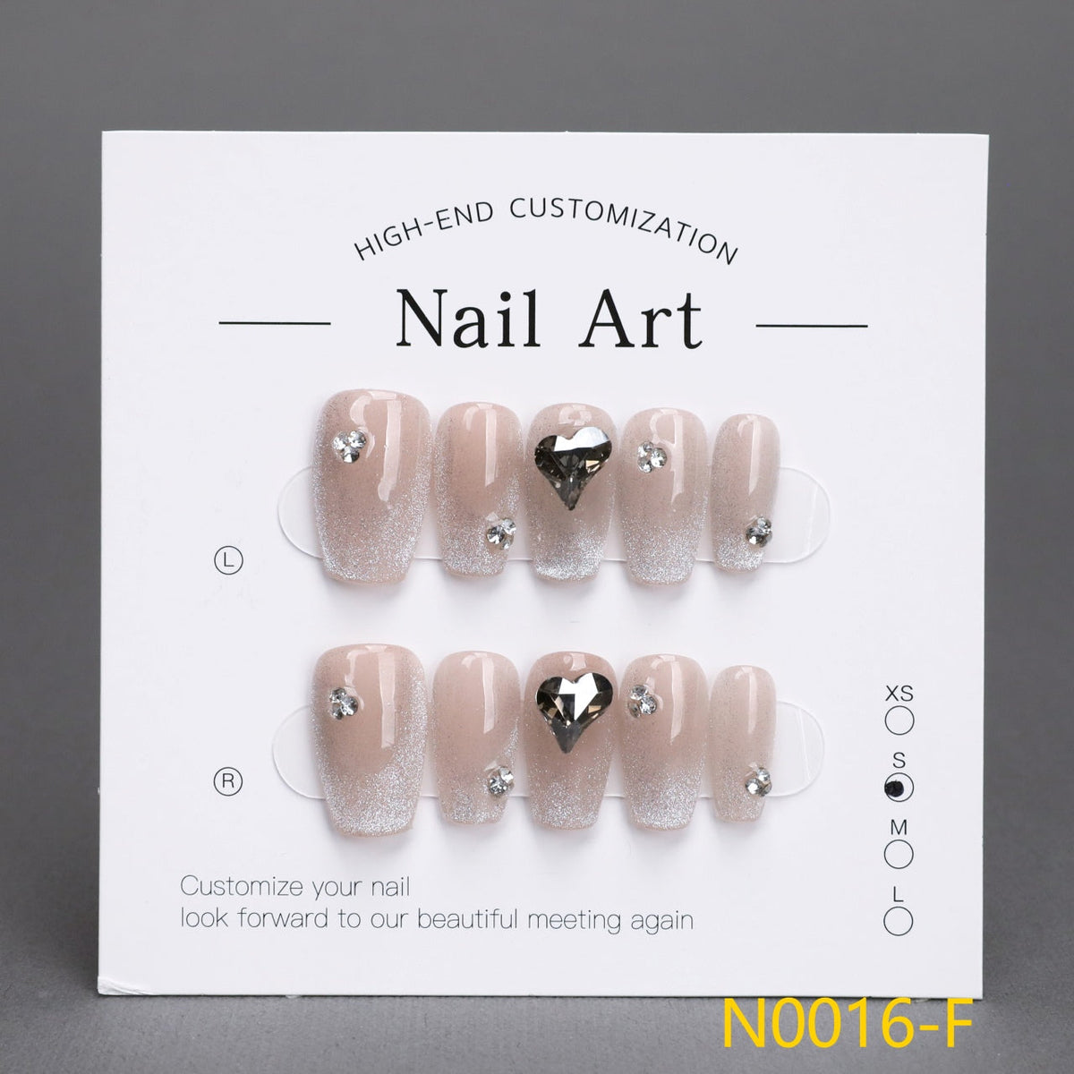 3D Heart &amp; Snowflake Holiday Nails