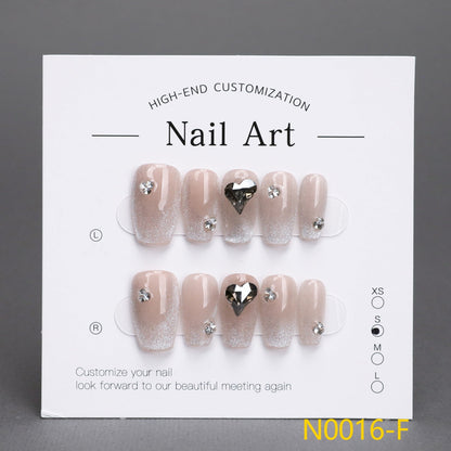 3D Heart &amp; Snowflake Holiday Nails