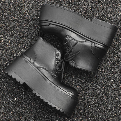 British-style Vintage Chunky-soled Shoes For Men
