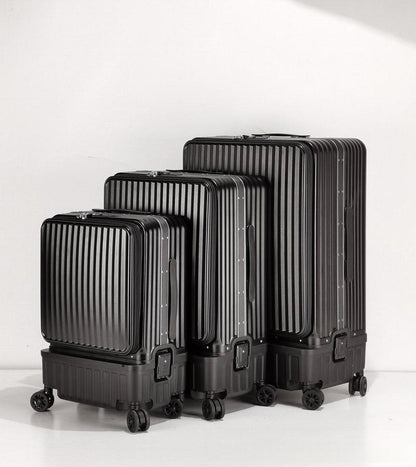 Multifunctional Side-opening High-capacity Suitcase With Dry-wet Separation And An Aluminum Frame