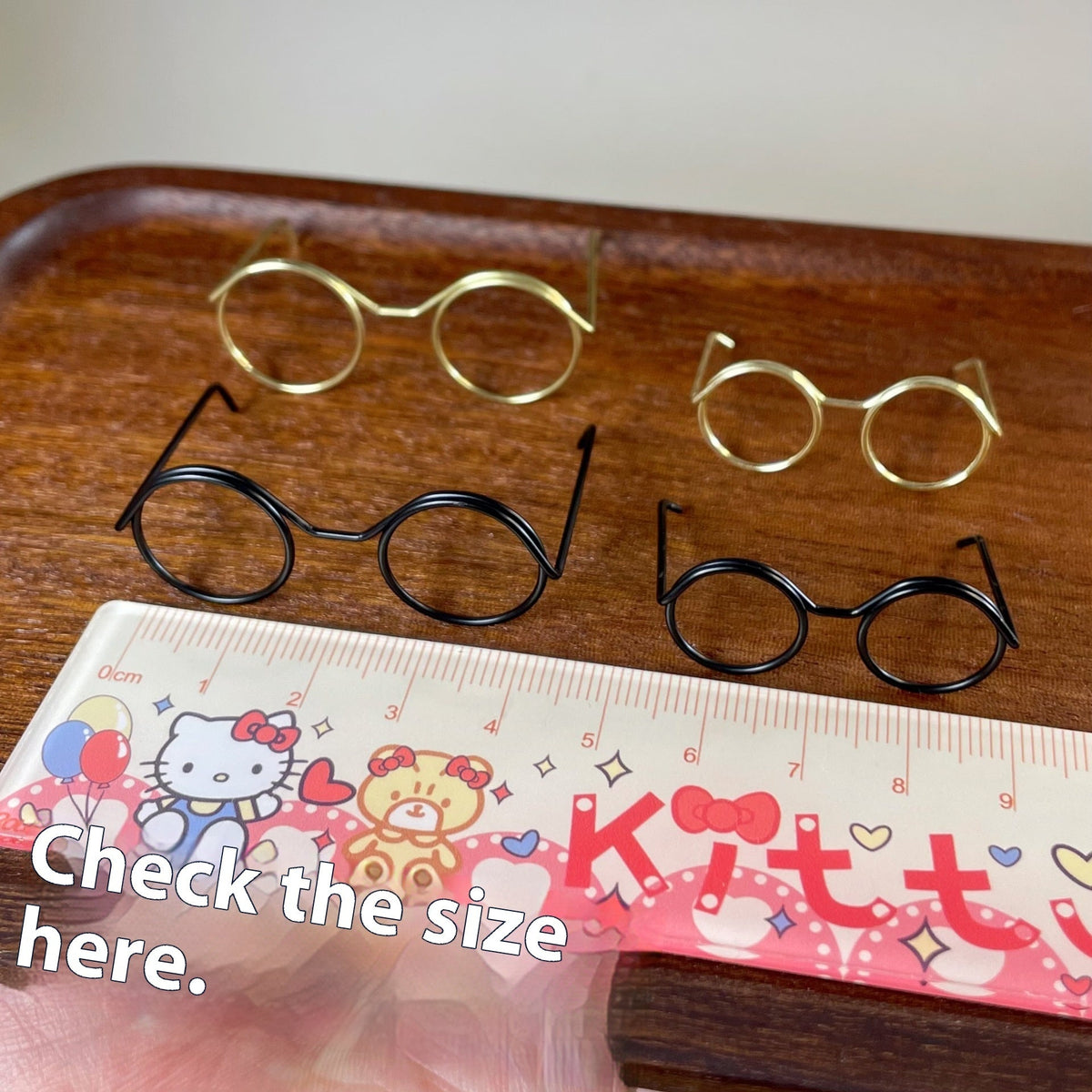 Mini Glasses Frame Twist Stick Puppy Doll Special