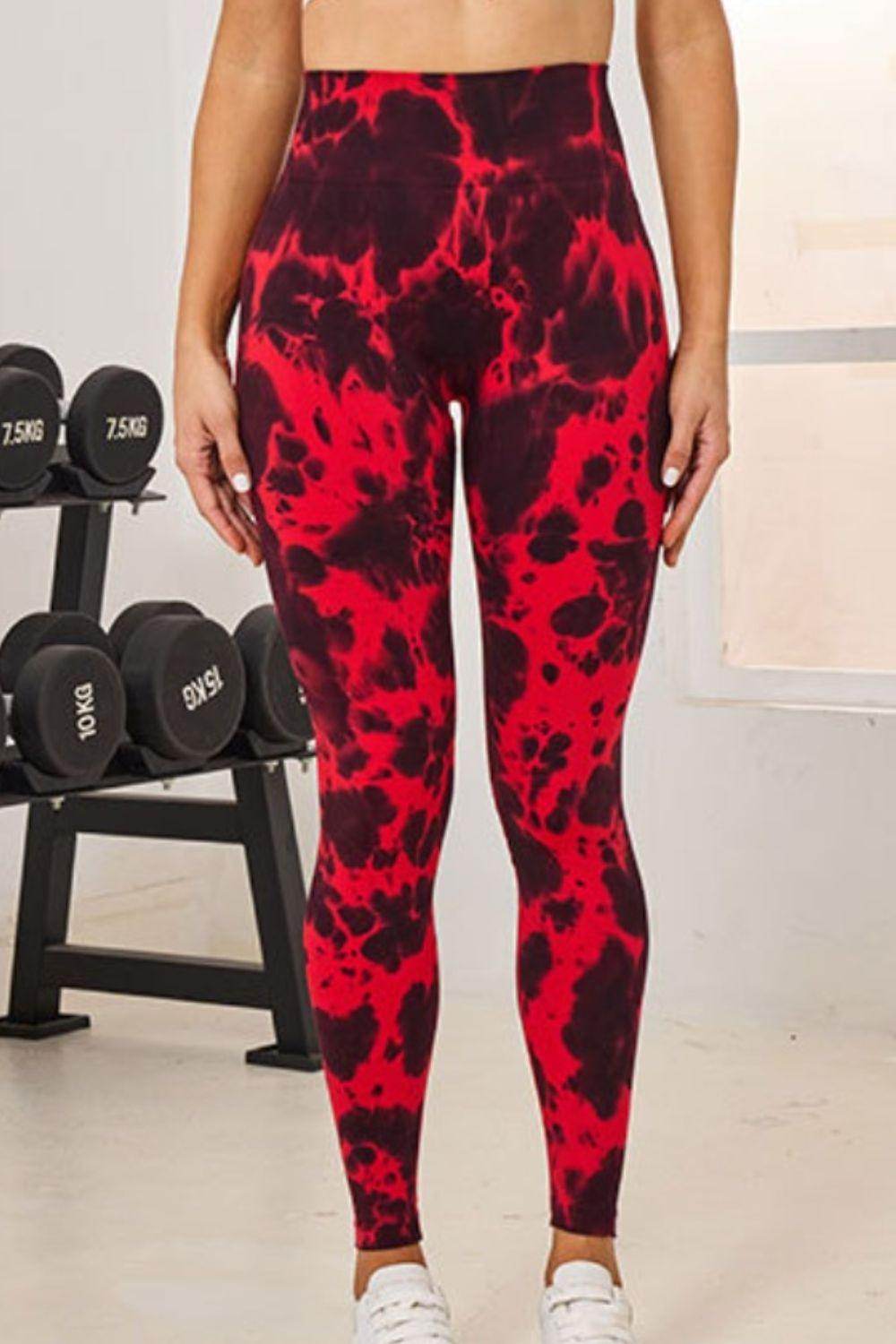 Tie-Dye High Waist Active Leggings for Comfortable Fitness