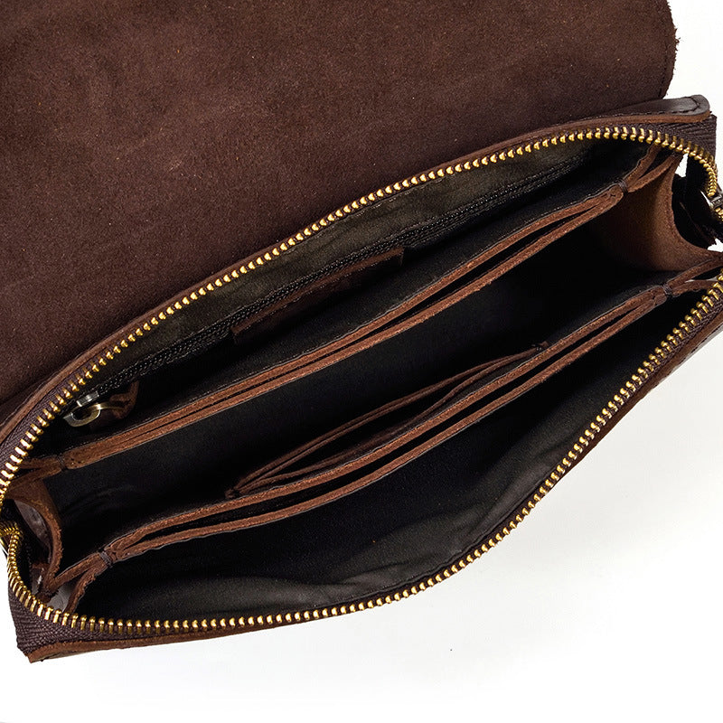Retro Crazy Horse Leather Men&