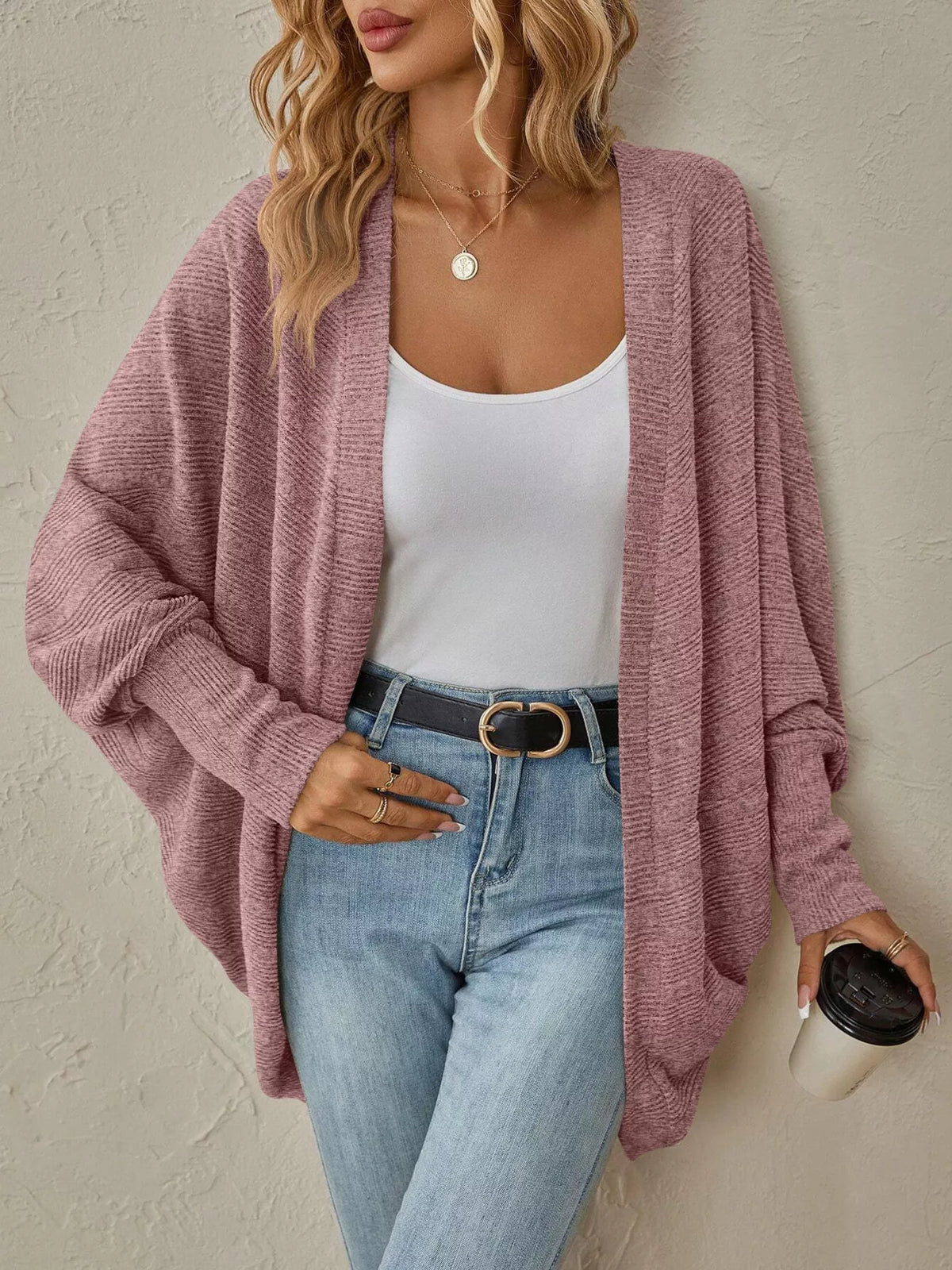 Open Front Cocoon Cardigan
