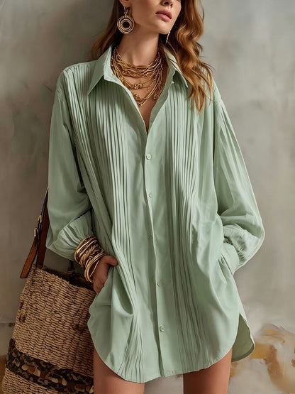 Simple Elegant Loose-fit Draping Versatile Top