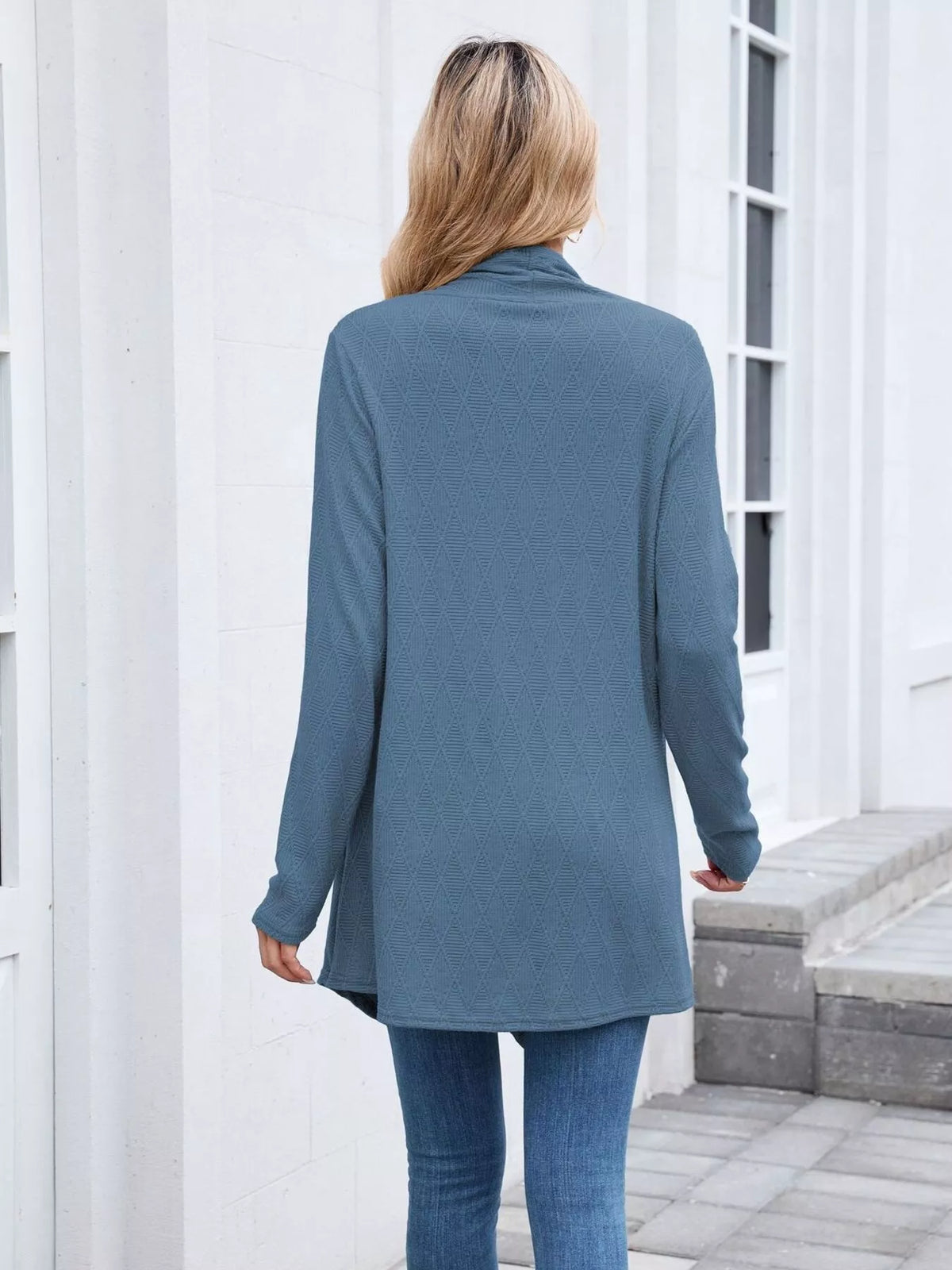 Open Front Long Cardigan