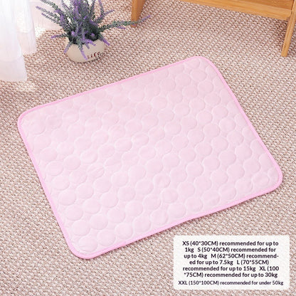 Pet Sofa Cooling Ice Silk Pad Temperature Lowering Sleeping Mat