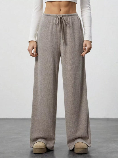 Relaxed Fit Wide Leg Pants