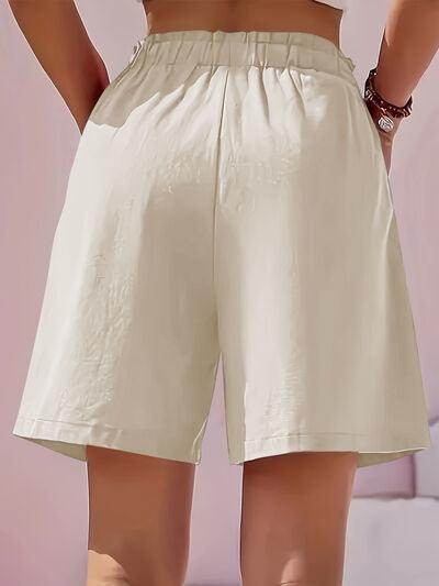Full Size Pocketed Elastic Waist Shorts for Everyday Comfort