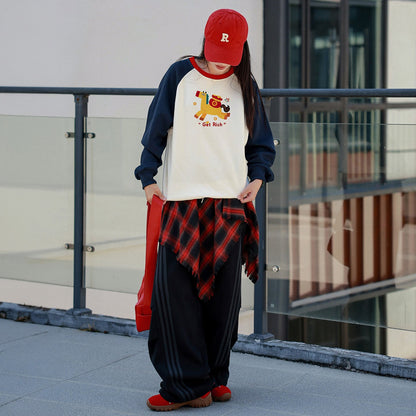 Parent-child Matching Sweatshirts Soft And Breathable Non-pillingnew Springautumn Family Outfits