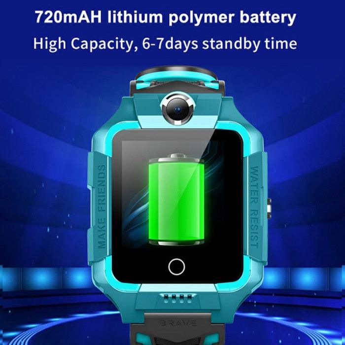 2G/4G Kids Smart Watch Phone Call Digital Screen Waterproof Wristwatch GPS Locator Smart Watch With Dual Camera Pedometer Touchscreen Kids Watch With MP3 Music Player Video Recorder Toddlers Toys Birthday Gift For Children