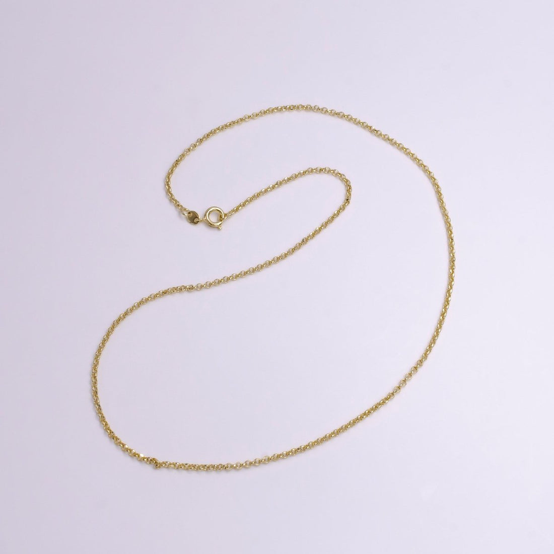 2mm Round Rolo 20 Inch, 17.5 Inch Layering Chain Necklace | WA-1902 WA-1903 Clearance Pricing