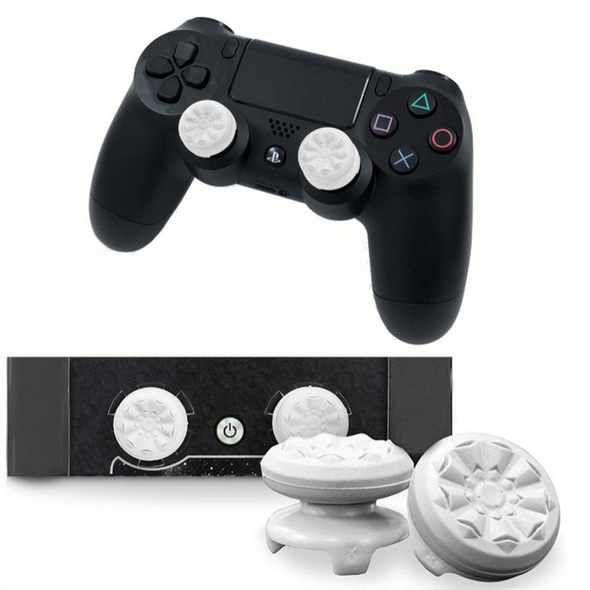 2PCS Non-slip Soft Silicone Thumbstick Joystick Grip High-Rise Caps Covers Game Controller  Button Stick Cover Switch Joystick Grip Cap Part Analog Cap Controller