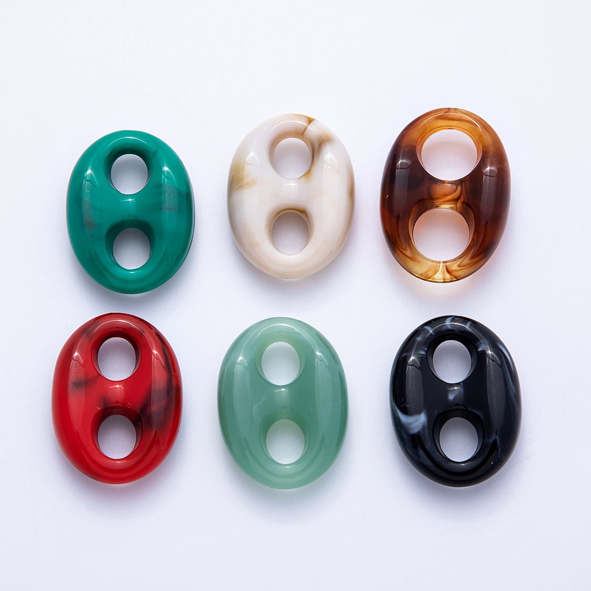 30.5mm Acrylic Resin Anchor Mariner Link Jewelry Findings | Findings-00066 ~ Findings-00071