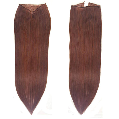 VIP BandX Halo System – 100% Human Hair Extensions, Silky Straight 18" with Clip