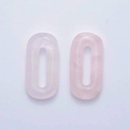 30mm Natural Gemstone Oval Oblong Link Finding | Z1204 - Z1210