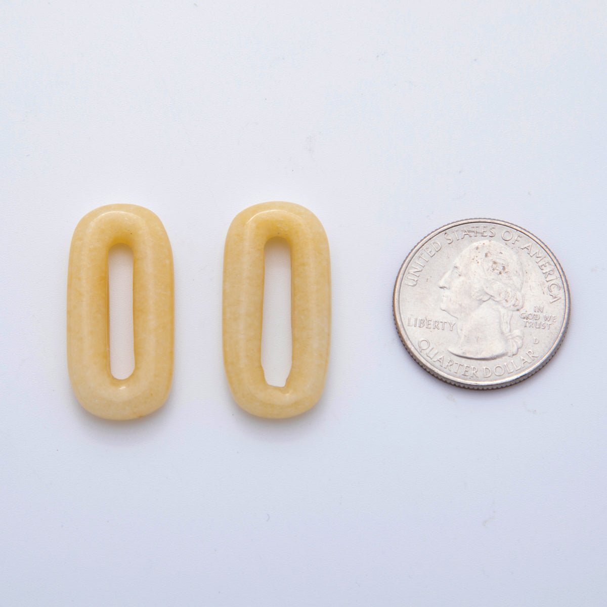 30mm Natural Gemstone Oval Oblong Link Finding | Z1204 - Z1210